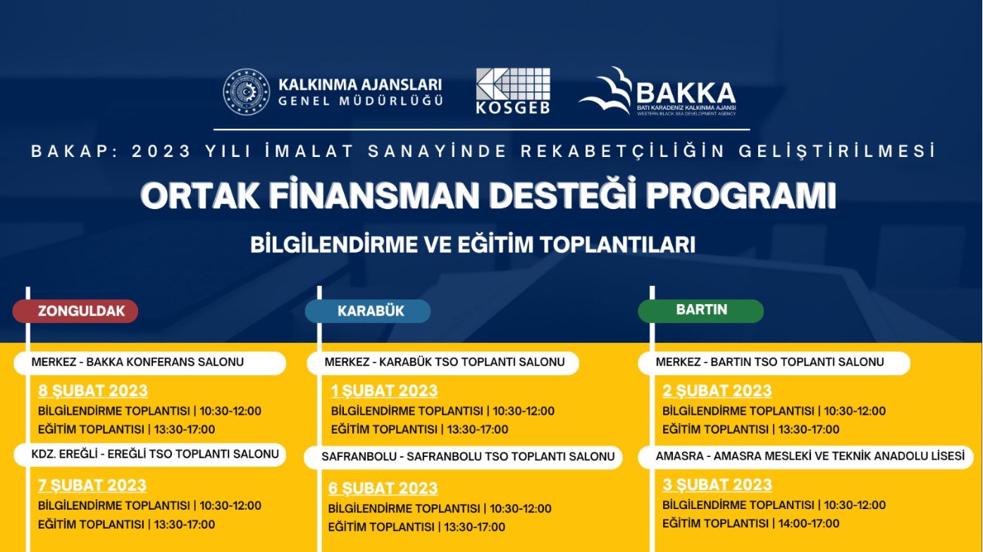 BAKAP: 2023 Yılı İmalat Sanayinde Rekabetçiliğin Geliştirilmesi Ortak Finansman Desteği Bilgilendirme ve Eğitim Toplantıları Başlıyor Galeri