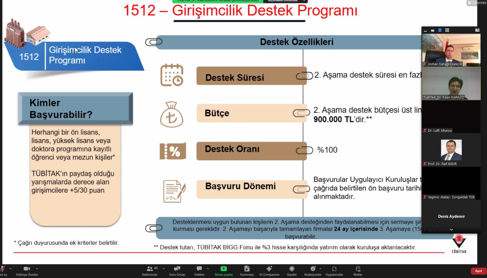 Teknoloji ve Yenilik Destek Programları Bilgilendirme Toplantısı Gerçekleştirildi Galeri