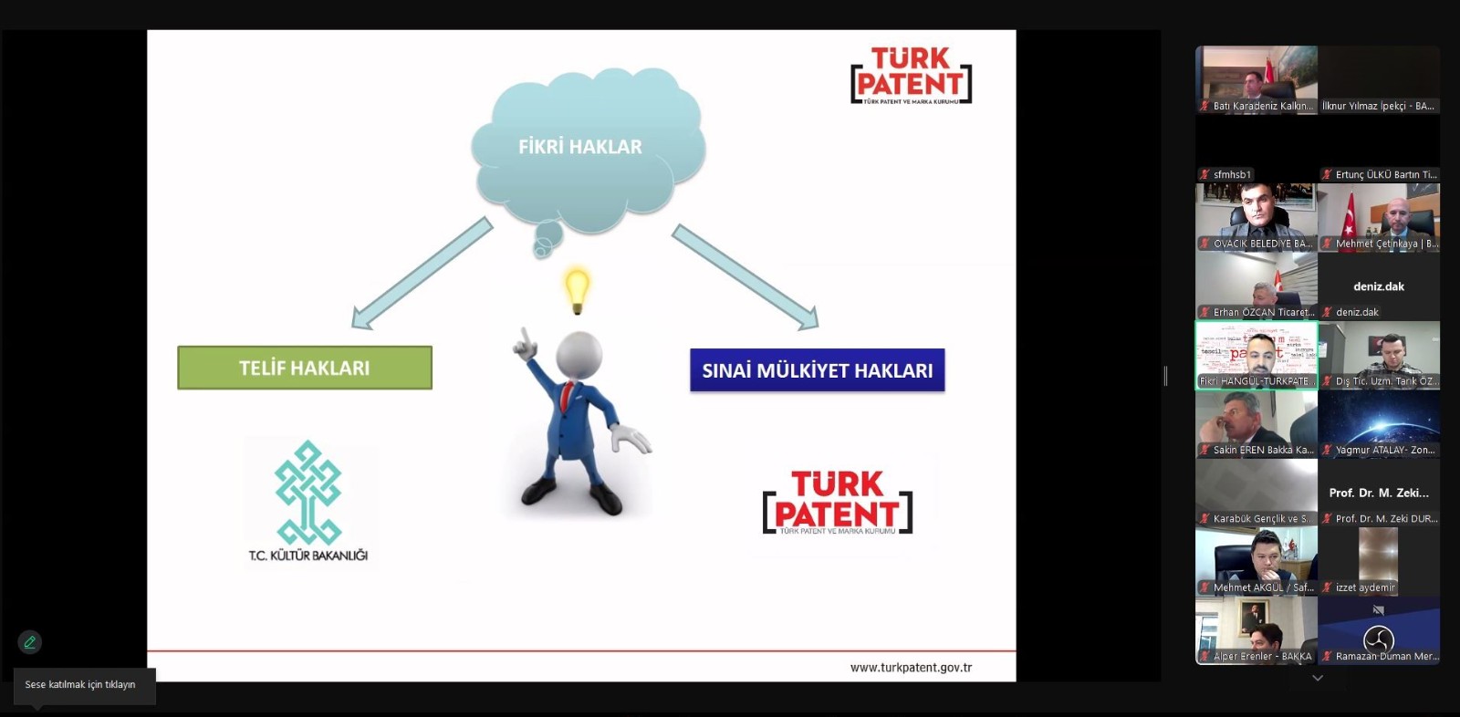 TÜRKPATENT ve BAKKA İşbirliğinde Sınai Mülkiyet Çevrim İçi Webinarı Gerçekleşti Galeri