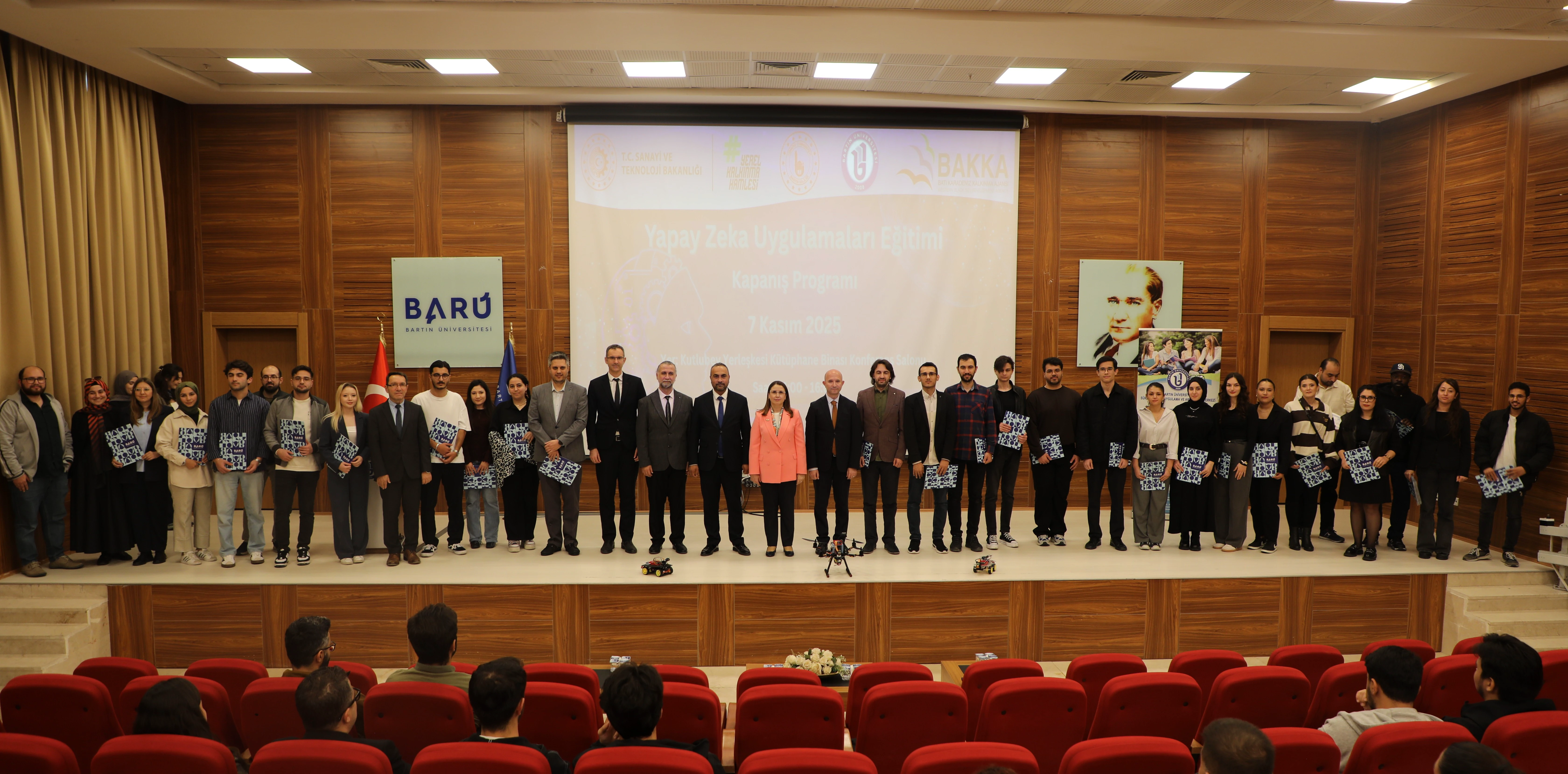 Bartın Üniversitesi’nde “Yapay Zekâ Uygulamaları Eğitimi” Kapanış Töreni Gerçekleştirildi