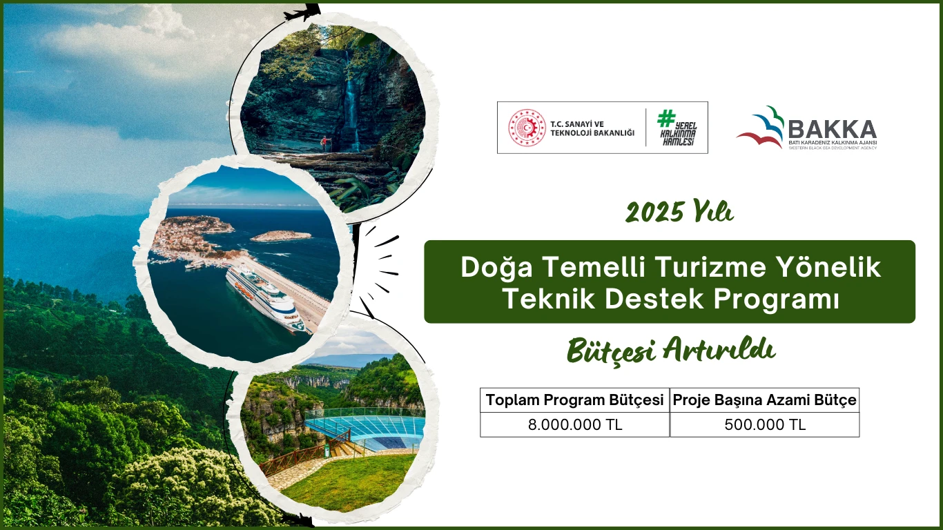 Batı Karadeniz Kalkınma Ajansı 2025 Yılı Doğa Temelli Turizme Yönelik Teknik Destek Programının Bütçesi Artırıldı