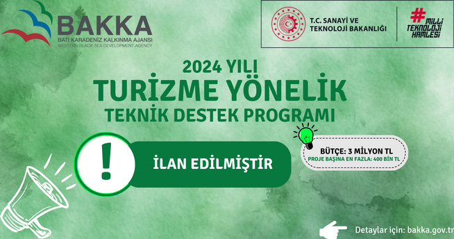2024 Yılı Turizme Yönelik Teknik Destek Programı İlan Edildi