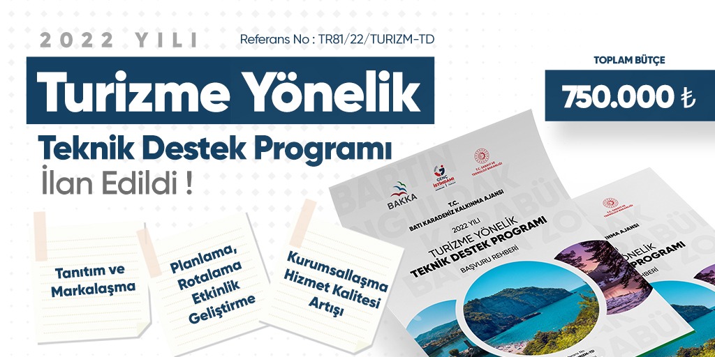 2022 Yılı Turizme Yönelik Teknik Destek Programı İlan Edildi