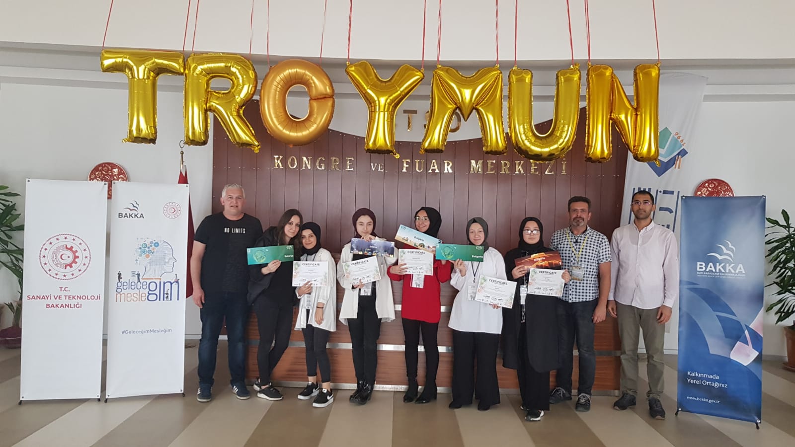 Zonguldak Şehit Gökhan Esen Proje Anadolu İmam Hatip Lisesi öğrencileri TROYMUN’a katıldı