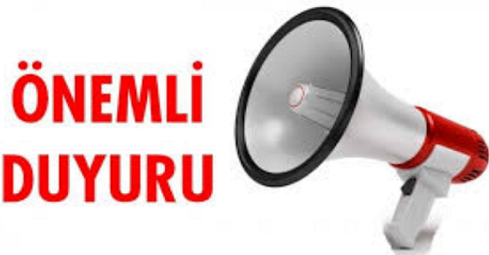 ÖNEMLİ DUYURU