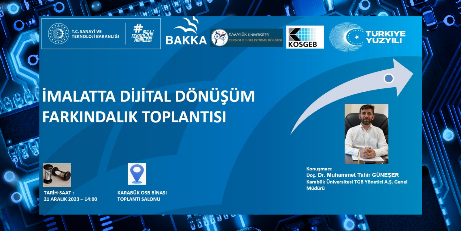 İmalatta Dijital Dönüşüm Farkındalık Toplantısı Gerçekleştirilecek