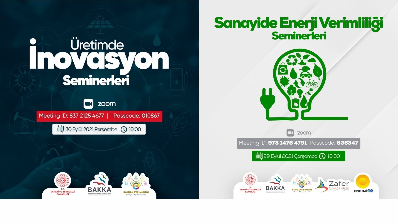 Sanayide Enerji Verimliliği ve Üretimde İnovasyon Seminerleri