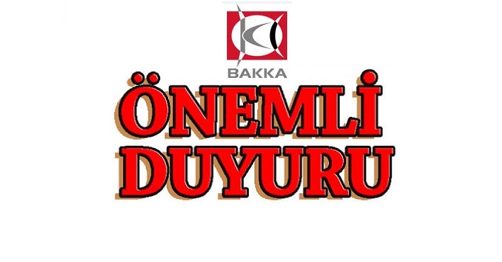 ÖNEMLİ DUYURU!