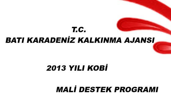 Batı Karadeniz Kalkınma Ajansı 2013 yılı Proje Teklif Çağrısı