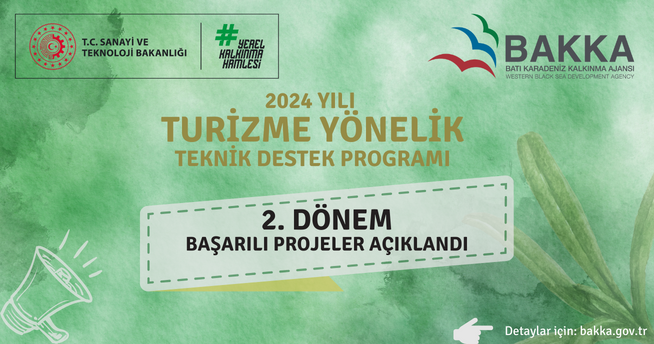 2024 Yılı Turizme Yönelik Teknik Destek Programı 2. Dönem (Mart-Nisan) Sonuçları Açıklandı!