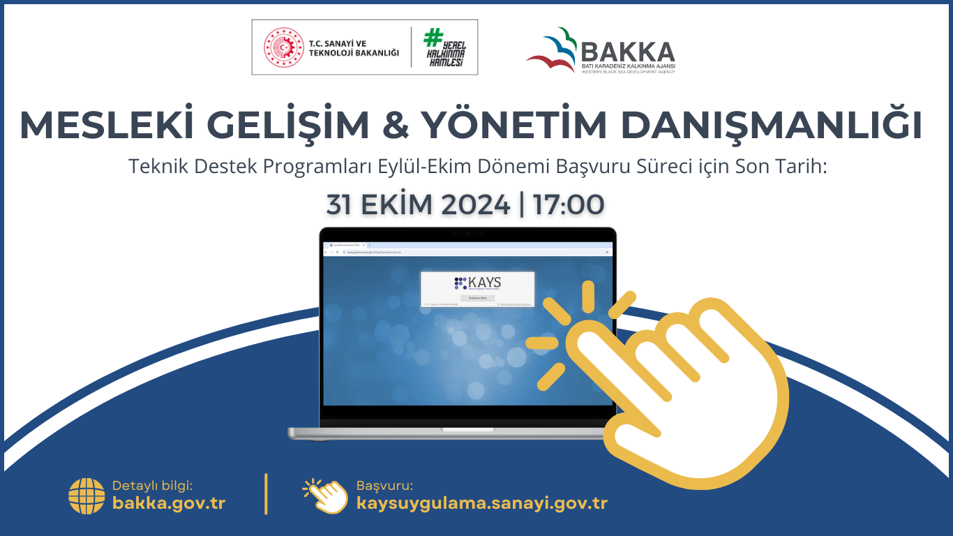 Mesleki Gelişim ve Yönetim Danışmanlığı Teknik Destek Programları Başvuruları Devam Ediyor