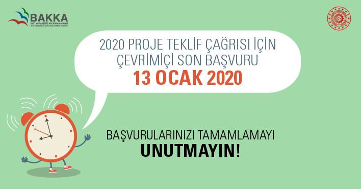 2020 Proje Teklif Çağrısı İçin Hatırlatma