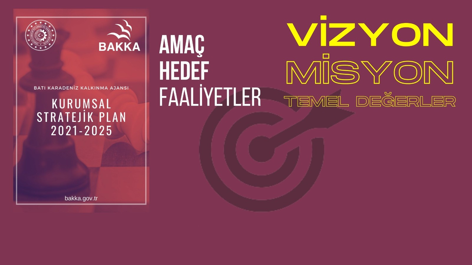 BAKKA 2021-2025 Kurumsal Stratejik Planı Yürürlüğe Girdi