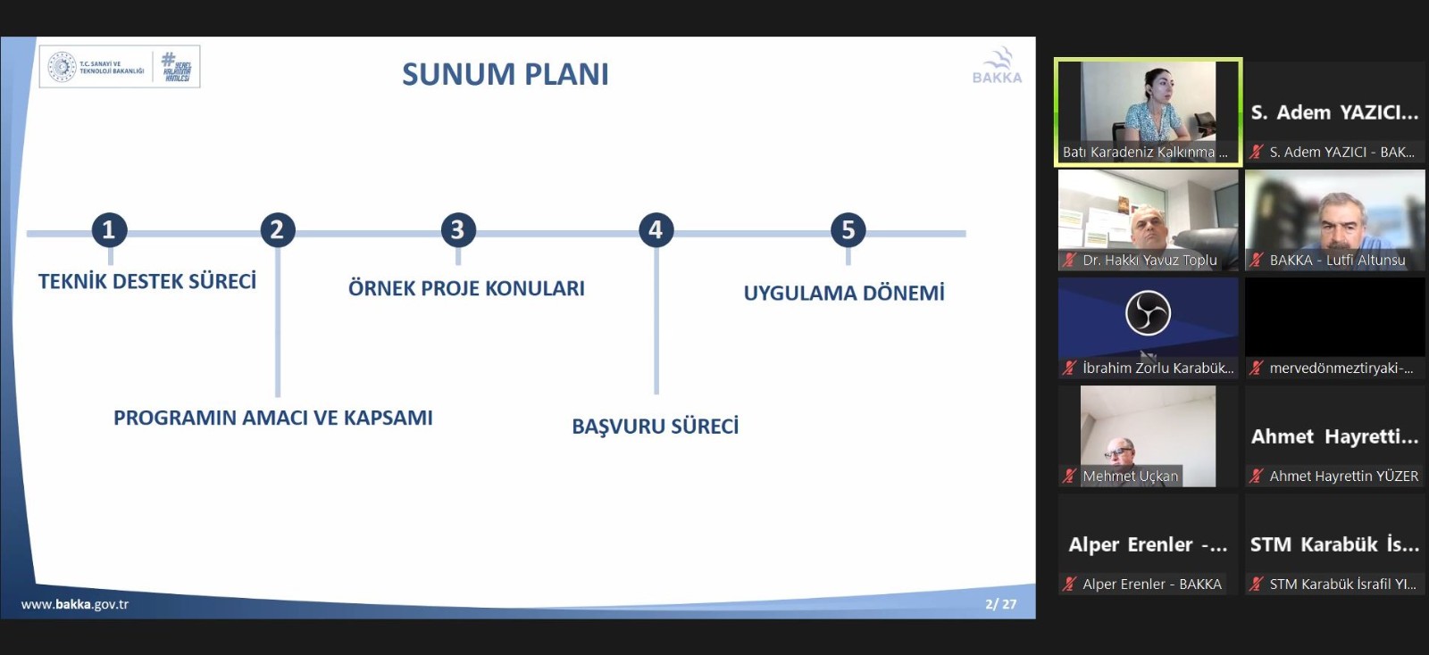 2024 Yılı Yönetim Danışmanlığı Teknik Destek Programı Bilgilendirme ve Eğitim Toplantısı Çevrimiçi Olarak Gerçekleştirildi
