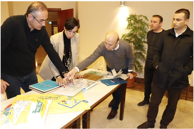 Green Route Being Drawn with BAKKA