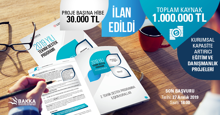 BAKKA 2019 Yılı Teknik Destek Programını İlan Etti!