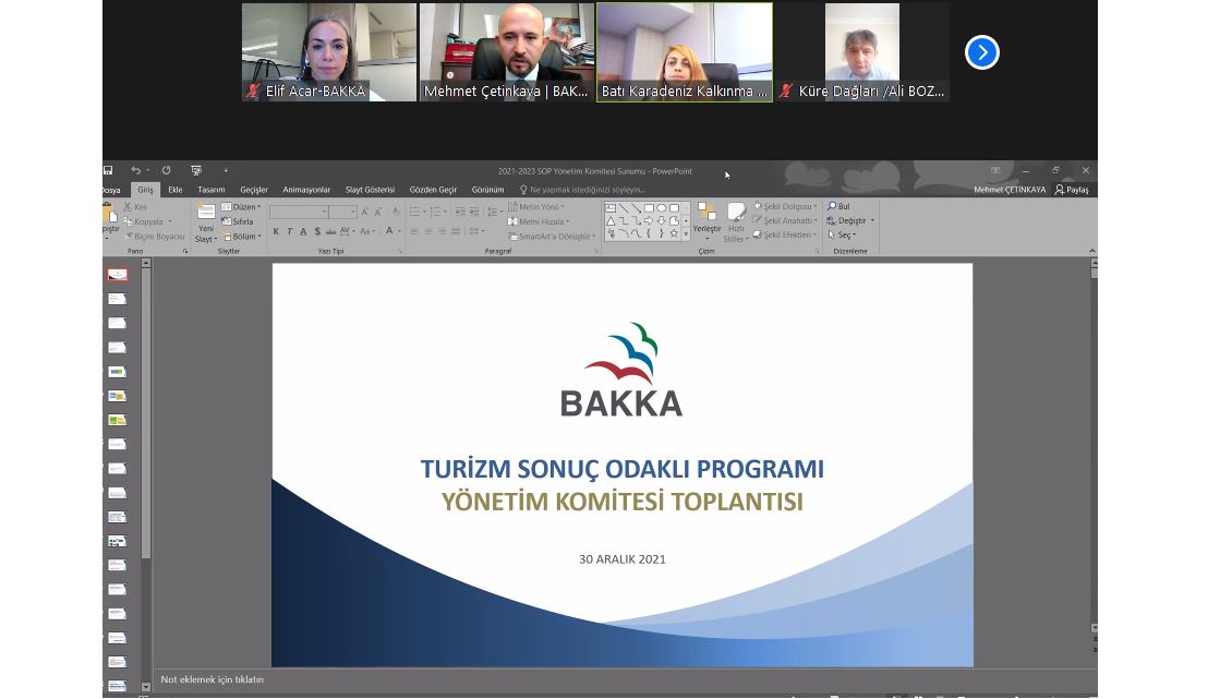 BAKKA Turizm Sonuç Odaklı Programı Yönetim Komitesi Toplantısını Gerçekleştirdi