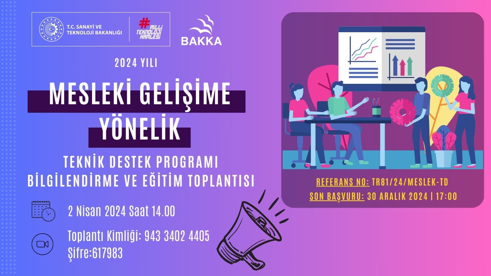 2024 Yılı Mesleki Gelişime Yönelik Teknik Destek Programı Bilgilendirme ve Eğitim Toplantısı