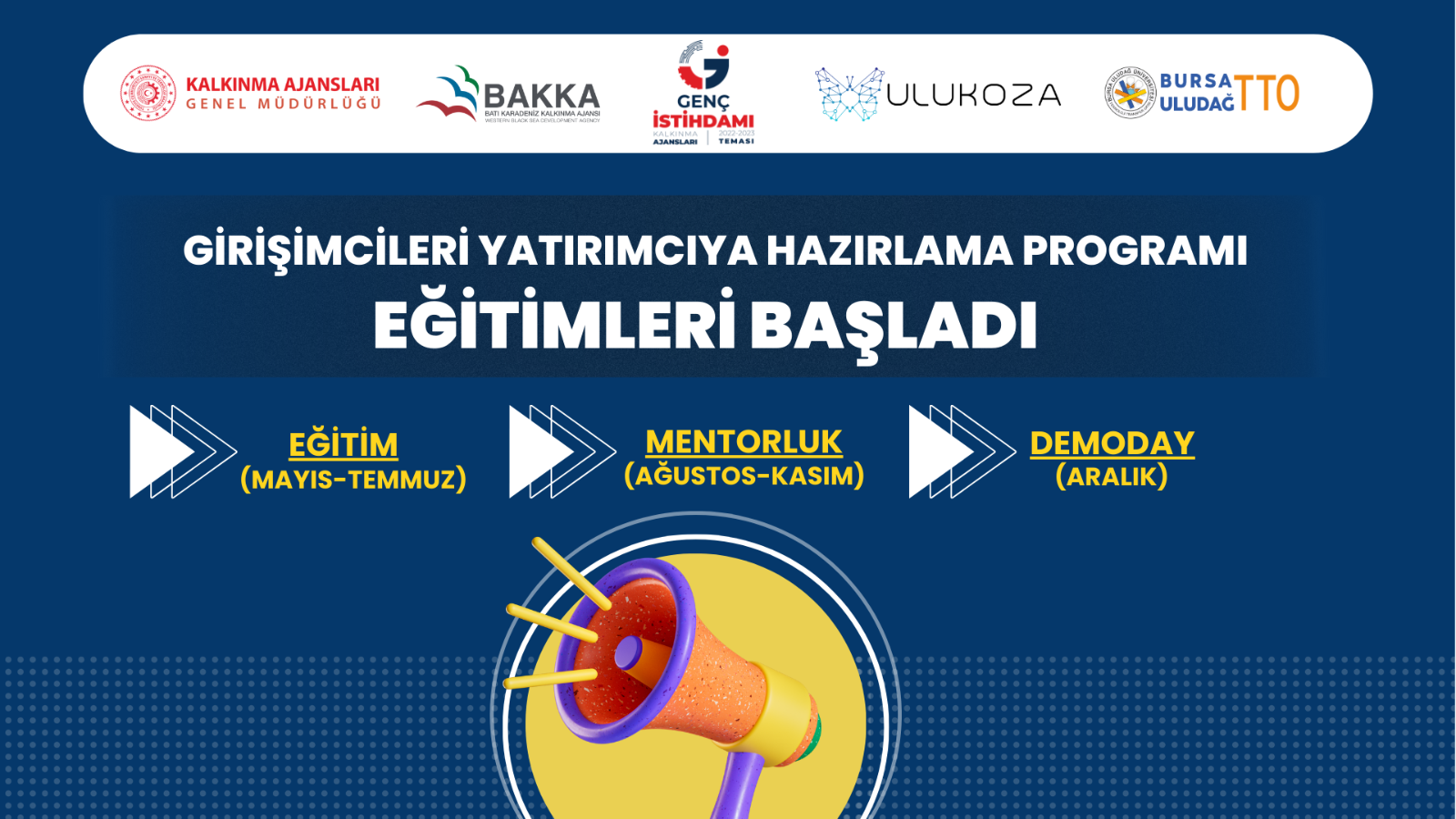Girişimcileri Yatırımcıya Hazırlama Programı Eğitimleri Başladı